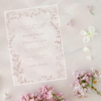 Classic Elegant Formal Dusty Rose Leafy Wedding