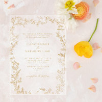 Classic Elegant Formal Gold Leafy Wedding