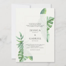 Classic Elegant Greenery Tropical Wedding