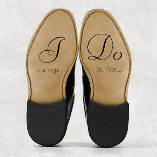 Classic Elegant I Do Groom Wedding Shoes Custom