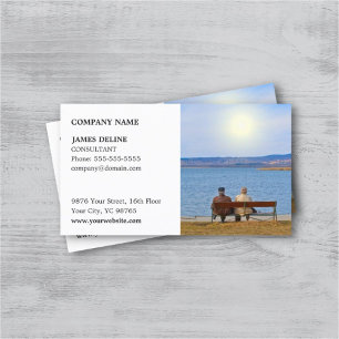 Classic Elegant Insurance Consultant Business Card