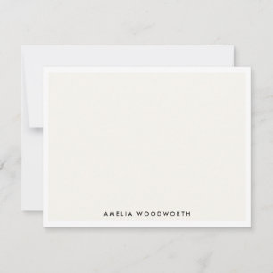 Classic Elegant Ivory White Minimalist Chic Trendy Card