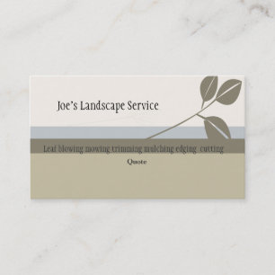 Classic Elegant  Landscaping Business Card