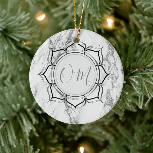 Classic Elegant Marble OM   Ceramic Tree Decoration (Tree)