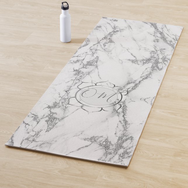 Classic Elegant Marble OM  Yoga Mat (In Situ)