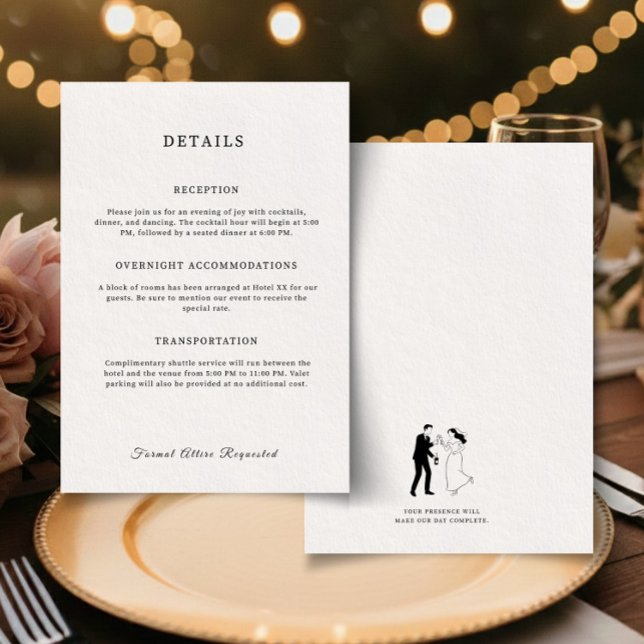 Classic Elegant Minimalist Enclosure Card (Creator Uploaded)