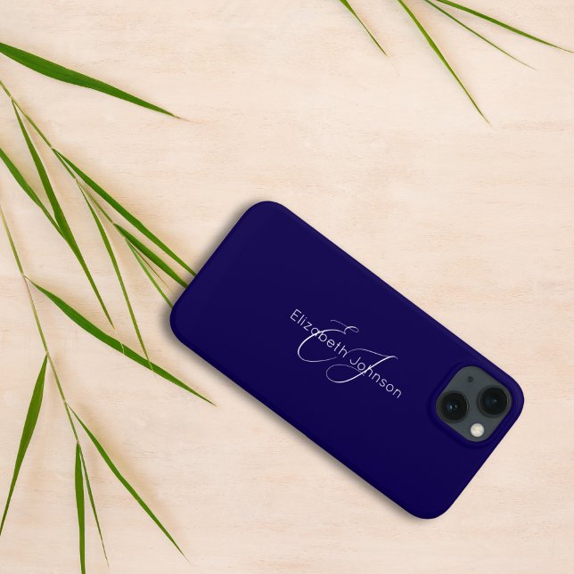 classic elegant minimalist name customised Case-Mate iPhone case (Creator Uploaded)