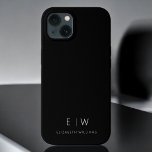Classic Elegant Modern Minimalist Monogram Name<br><div class="desc">Elevate your smartphone with our Classic Elegant Modern Minimalist Monogram Name iPhone Case. This meticulously designed case combines timeless sophistication with contemporary minimalism. Crafted to perfection, it not only protects your device but also adds a touch of personalised style. The monogram and name customisation options make it uniquely yours, adding...</div>