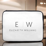 Classic Elegant Modern Minimalist Monogram Name Laptop Sleeve<br><div class="desc">Enhance your iPad's style and protection with our Classic Elegant Modern Minimalist Monogram iPad Sleeve. Merging timeless sophistication with contemporary minimalism, this meticulously designed accessory elevates your tablet experience. Crafted with precision and attention to detail, this iPad sleeve is not just a practical item; it's a personalised statement of refined...</div>