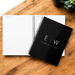 Classic Elegant Modern Minimalist Monogram Name Planner<br><div class="desc">Achieve organisation and style in one with our Classic Elegant Modern Minimalist Monogram Planner. This meticulously designed planner seamlessly blends timeless sophistication with contemporary minimalism, making it an essential tool for staying on top of your schedule. Crafted with precision and attention to detail, this planner is more than just a...</div>