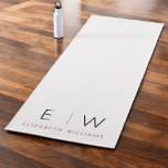 Classic Elegant Modern Minimalist Monogram Name Yoga Mat<br><div class="desc">Elevate your yoga practice with our Classic Elegant Modern Minimalist Monogram Yoga Mat. This meticulously designed mat seamlessly blends timeless sophistication with contemporary minimalism, creating a serene space for your mind and body. Crafted with precision and attention to detail, this yoga mat is more than just a practical accessory; it's...</div>