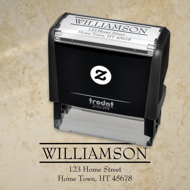 Classic Elegant Modern Return Address Self-inking Stamp (Classic Elegant Modern Return Address Self-inking Stamp)