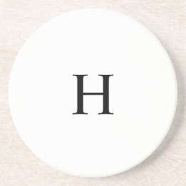Classic Elegant Monogram Coaster