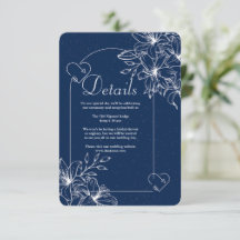 Classic Elegant Navy Blue wedding 