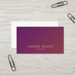 Classic Elegant Professional Burgundy Wine Colour Business Card