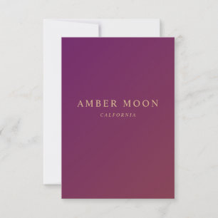 Classic Elegant Professional Burgundy Wine Colour Card