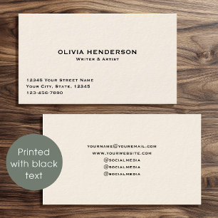 Classic & Elegant Professional Business Card