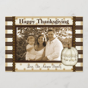 Classic Elegant Pumpkin Greeting Card