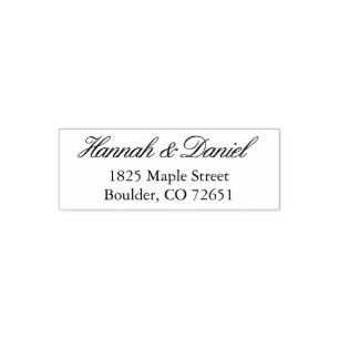 Classic Elegant Return Address Custom Template Self-inking Stamp