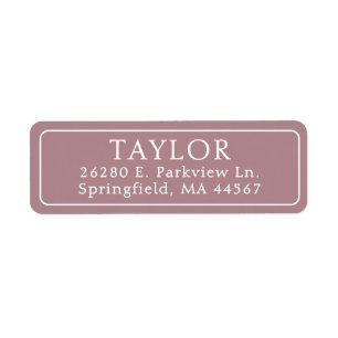 Classic Elegant Return Address Label