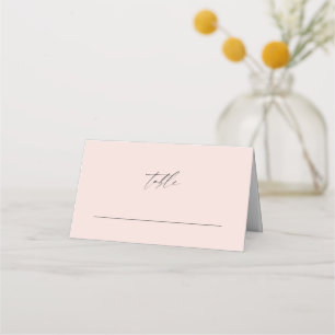 Classic Elegant Rose Wedding Table Place Card