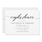 Classic Elegant Script Couples Bridal Shower