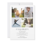 Classic Elegant Script Graduation Invitation