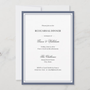 Classic Elegant Script Rehearsal Dinner Invitation
