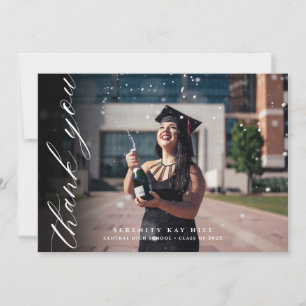 Classic Elegant Script Thank You  Card