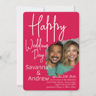 Classic Elegant Script wedding Invitation