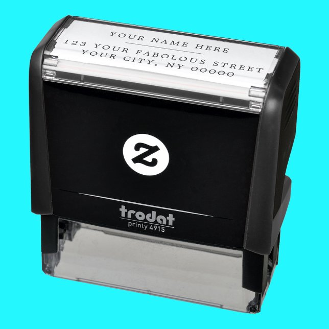 Classic Elegant Serif Return Address  Self-inking Stamp (Creator Uploaded)