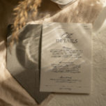 Classic Elegant Vintage Label Wedding Details Enclosure Card<br><div class="desc">This timeless design adds a touch of vintage charm to your wedding stationery. Featuring classic elegance,  it serves as an ideal addition to provide important wedding information to your guests. Customise this card to ensure that every detail is beautifully presented,  setting the tone for your unforgettable day</div>