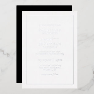 Classic Elegant Wedding Black Silver