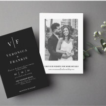 Classic Elegant Wedding Invitation | Simple photo