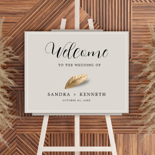 Classic & Elegant Wedding Welcome Poster