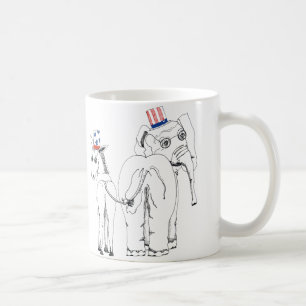 Classic Elephant & Donkey Mug