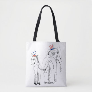 Classic Elephant & Donkey Tote
