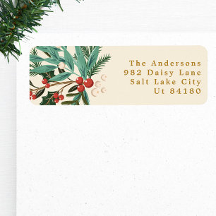 Classic Enchanting Botanical Return Address