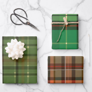 Classic English Folk Plaid Wrapping Paper