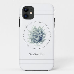 Classic Environmental Save the Planet Tree iPhone 11 Case