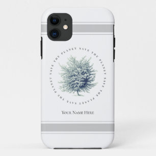 Classic Environmental Save the Planet Tree iPhone 11 Case