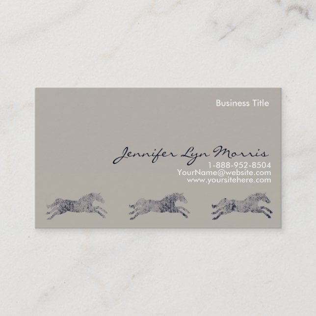 Classic Equestrian Business Card (Front)