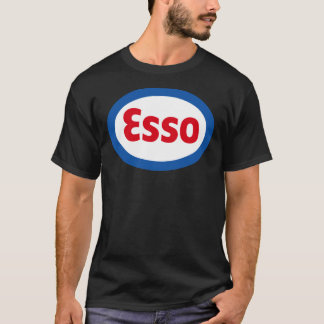 Classic Esso Petrol Gasoline Diesel Fuels Logo Cla T-Shirt