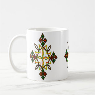 Classic Ethiopian Cross Motif Mug