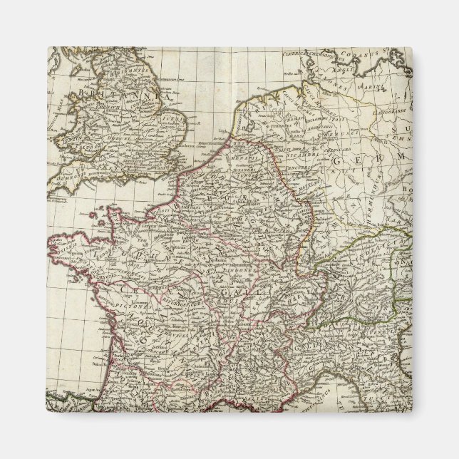 Classic European Map Magnet (Front)