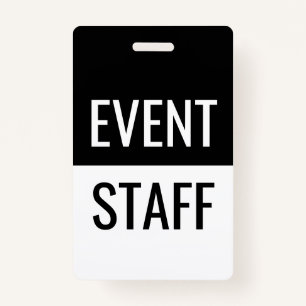Classic Event Staff Badges ID Badge