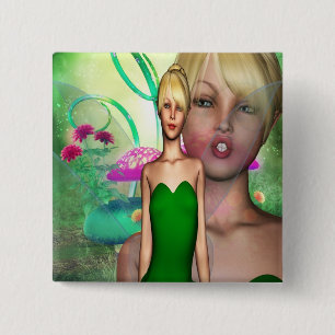 Classic Faerie 15 Cm Square Badge