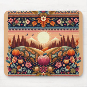Classic Fair Isle Fall/Autumn Mouse Mat