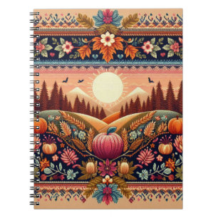 Classic Fair Isle Fall/Autumn Notebook