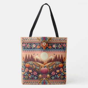 Classic Fair Isle Fall/Autumn Tote Bag